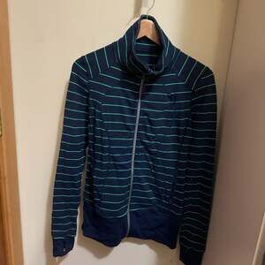 Lululemon Nice Asana Jacket Slalom Stripe Inkwell Full Zip